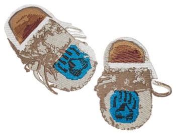 Baby Moccasins Machine Embroidery Design