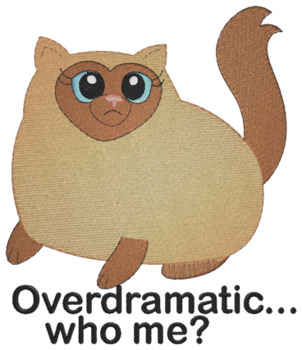 Overdramatic...who Me? Machine Embroidery Design