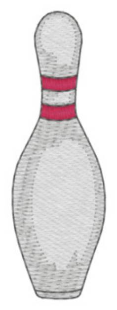 Picture of Sm. Bowling Pin Machine Embroidery Design