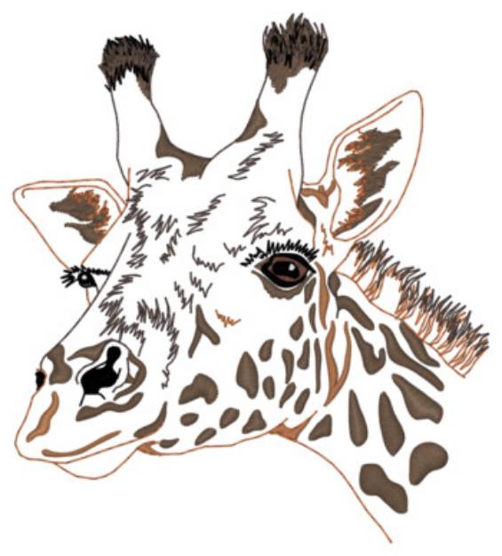 Picture of Sm. Giraffe Machine Embroidery Design