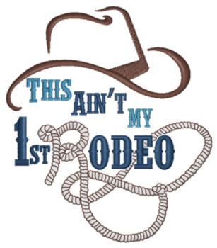 1st Rodeo Machine Embroidery Design