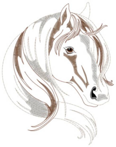 Picture of Gypsy Vanner Machine Embroidery Design