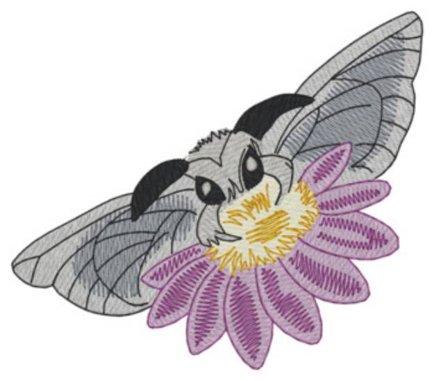 Picture of Poodle Moth Machine Embroidery Design