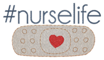 Nurse Life Lc Machine Embroidery Design