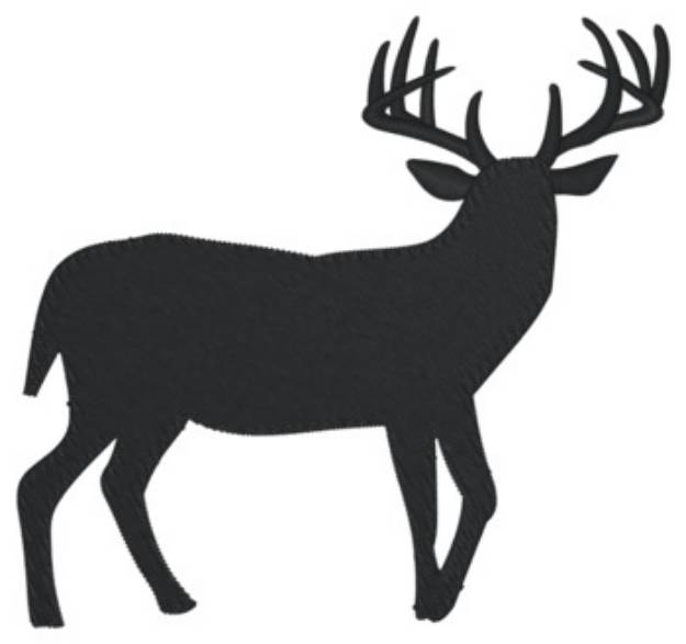 Picture of White-tail Buck Machine Embroidery Design