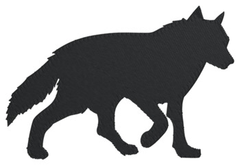 Running Wolf Machine Embroidery Design