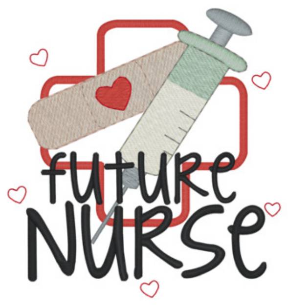 Picture of Future Nurse Lc Machine Embroidery Design