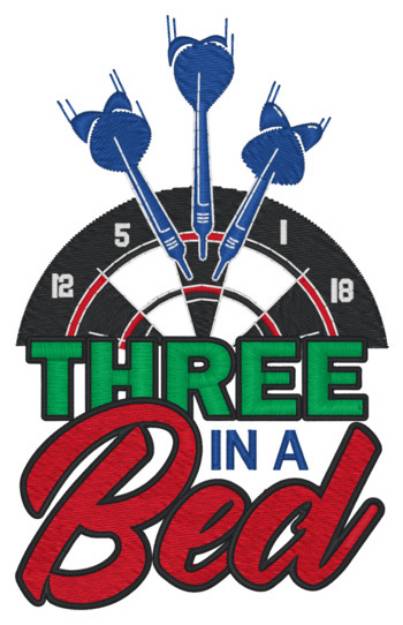 Picture of 3 In A Bed Darts Machine Embroidery Design