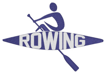 Rowing Machine Embroidery Design