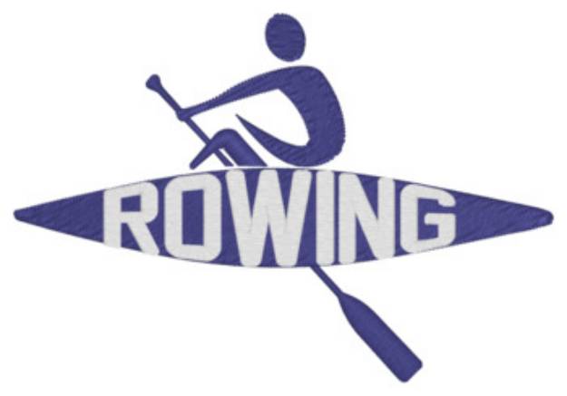 Picture of Rowing Machine Embroidery Design
