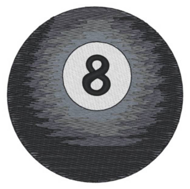 Picture of Sm. Eight Ball Machine Embroidery Design