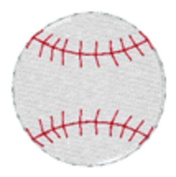 Baseball 1/2 Inch Machine Embroidery Design