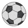 Picture of Soccer Ball 1/2 Inch Machine Embroidery Design