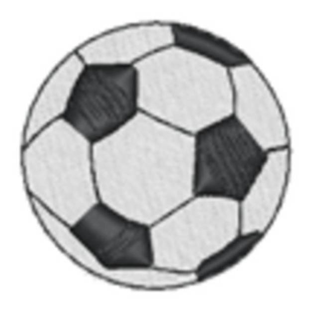 Picture of Soccer Ball 1/2 Inch Machine Embroidery Design