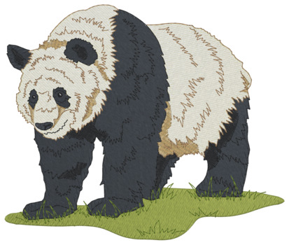 Panda Bear Machine Embroidery Design