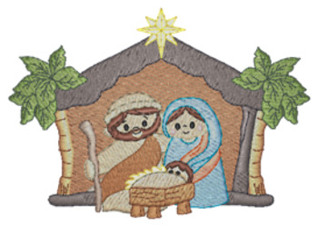 Nativity Scene Lc Machine Embroidery Design