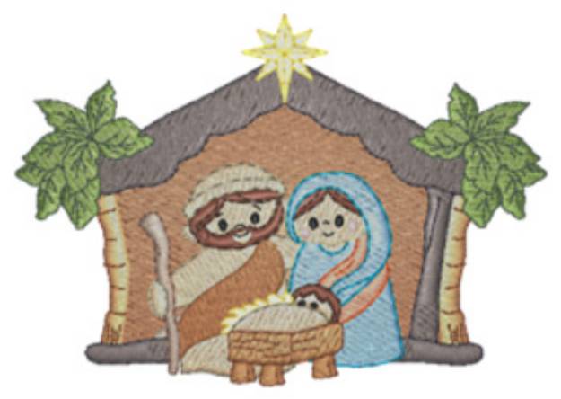 Picture of Nativity Scene Lc Machine Embroidery Design