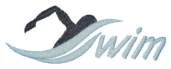 Woman-swim Machine Embroidery Design