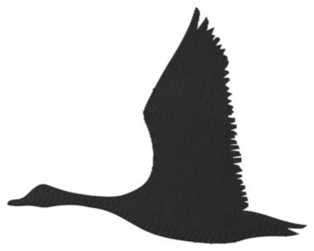 Picture of Flying Canadian Goose Machine Embroidery Design
