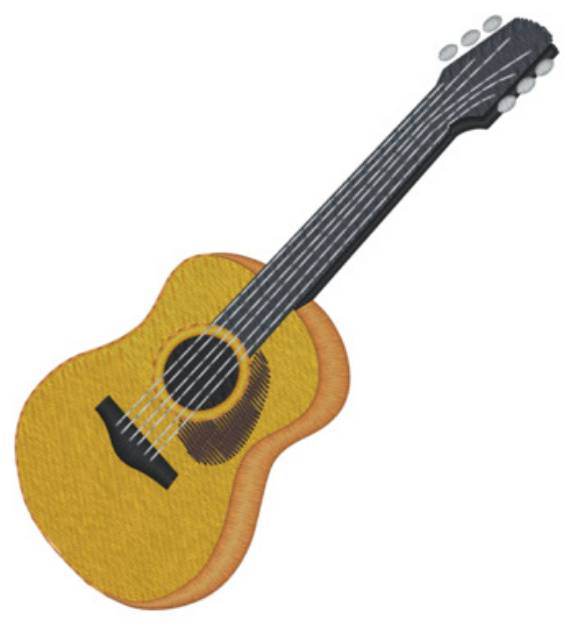 Picture of Accoustic Guitar Machine Embroidery Design