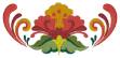 Picture of Rosemaling Flower Machine Embroidery Design