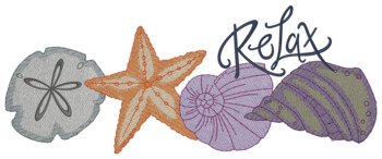 Relax Shells Machine Embroidery Design
