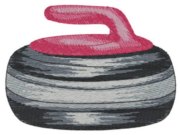 Picture of Sm. Curling Stone Machine Embroidery Design
