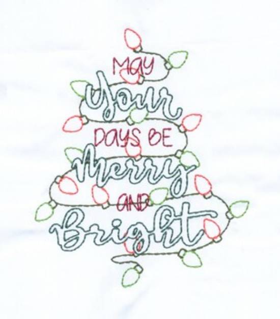 Picture of Merry & Bright Machine Embroidery Design