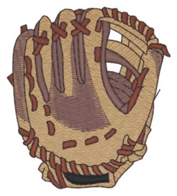Picture of Sm. Baseball Glove Machine Embroidery Design
