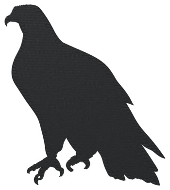 Perched Eagle Machine Embroidery Design