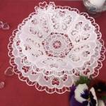 Picture of Cotton Heart Lace And Cutwork Set 1 Embroidery Project Pack