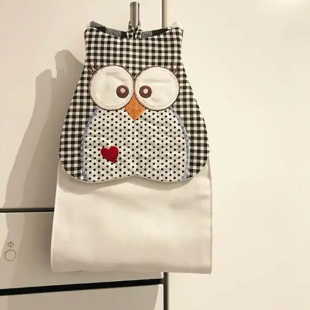 Picture of Owl Kitchen Set B Embroidery Project Pack