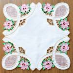 Picture of Rosso Cutwork Lace Embroidery Project Pack