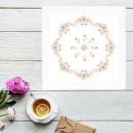 Picture of Ivory Cutwork Flowers Embroidery Project Pack