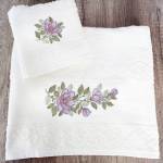 Picture of Purple peonies 1 Embroidery Project Pack